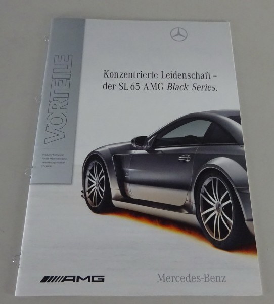 Vorteile Mercedes-Benz SL 65 AMG Black Series Typ R230 Stand 07/2008