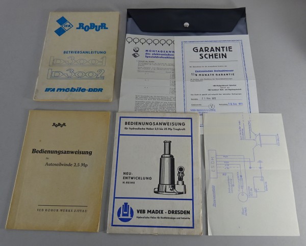 Bordmappe + Betriebsanleitung / Handbuch LKW Robur LD 3001 / 3002 Ausgabe 1984