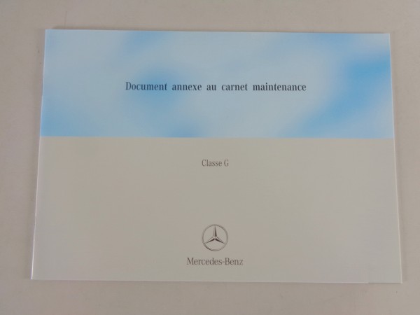 Scheckheft Erweiterung Mercedes Benz G-Modell W463 von 05/2004 Französisch