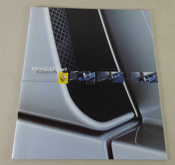 Prospekt / Broschüre Renault Clio V6 Sport 226 PS Stand 12/2000