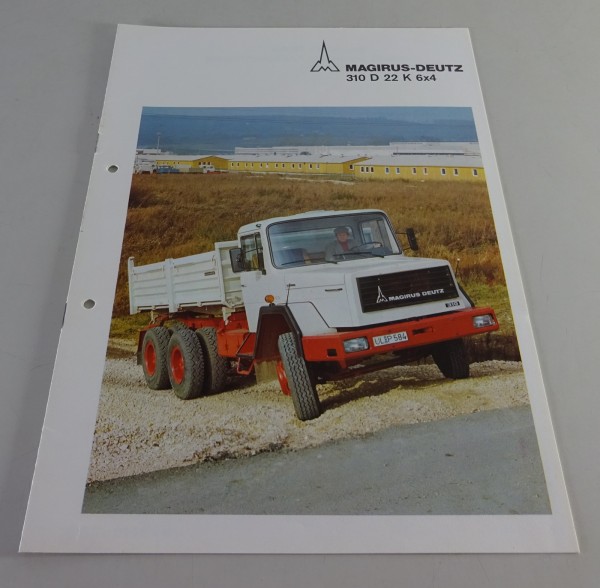 Prospekt / Broschüre Magirus-Deutz LKW 310 D 22 Kurzhauber 6x4 Stand 10/1974