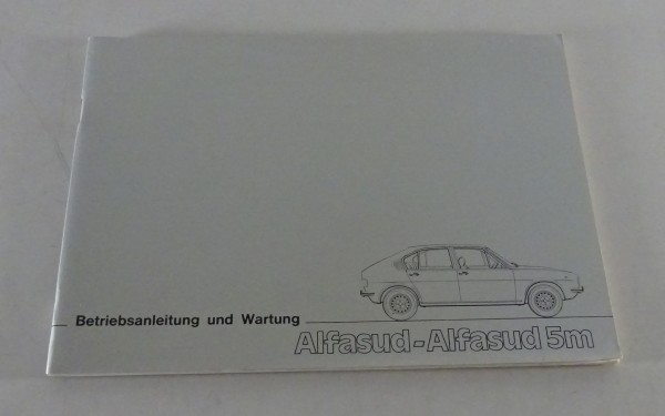 Betriebsanleitung / Handbuch Alfa Romeo Alfasud 5m von 06/1976