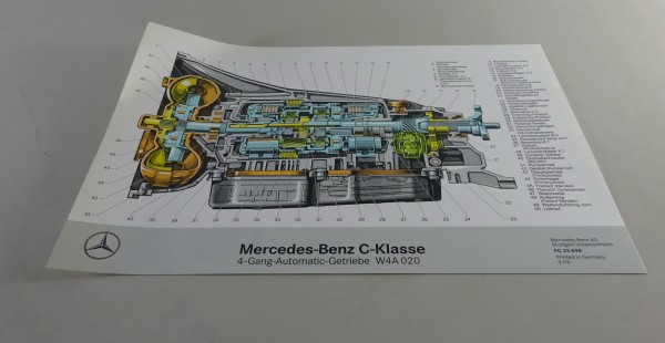 Schnittbild Mercedes-Benz C-Klasse W202 Automatikgetriebe W4A 020 Stand 03/1993