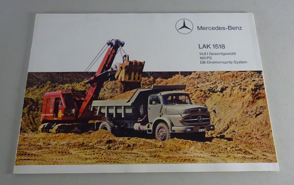 Prospekt / Broschüre Mercedes-Benz LAK 1518 Allrad Stand 05/1965