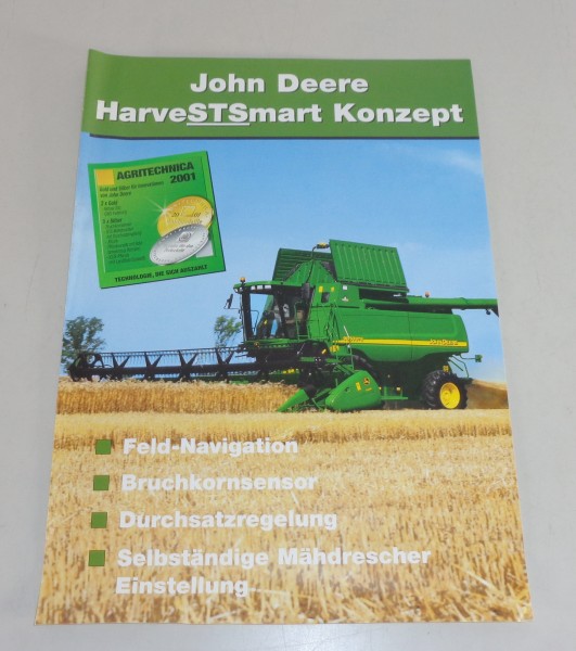 Prospekt / Broschüre John Deere HarveSTSmart Konzept für Mähdrescher