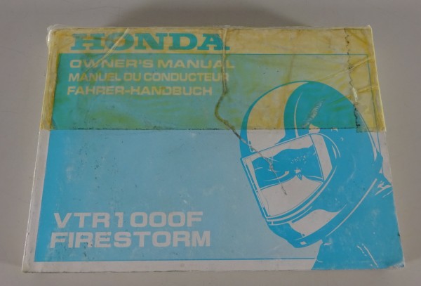 Betriebsanleitung / Handbuch Honda VTR 1000 F Firestorm Stand 1996