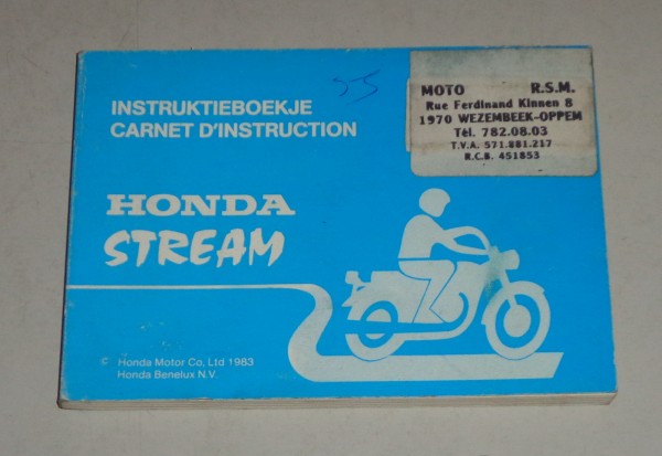 Betriebsanleitung / Handbuch Honda Stream von 1983