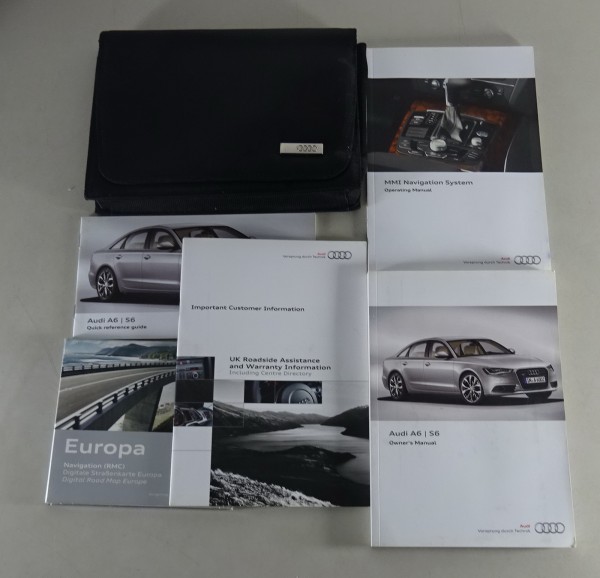 Owner's Manual / handbook + Wallet Audi A6 / S6 Typ C7 + Quattro from 05/2012