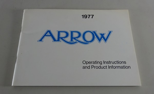 Owner´s Manual / Handbook Plymouth Arrow Stand 1977
