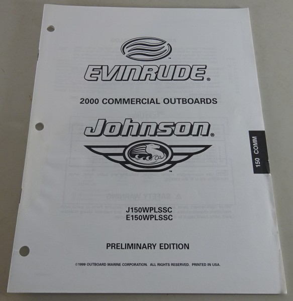 Teilekatalog Johnson Evinrude Außenborder J150WPLSSC | E150WPLSSC Stand 2000