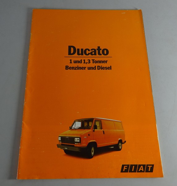 Prospekt / Broschüre Fiat Ducato 1 & 1,3 Tonner - Benzin und Diesel Stand 5/1982