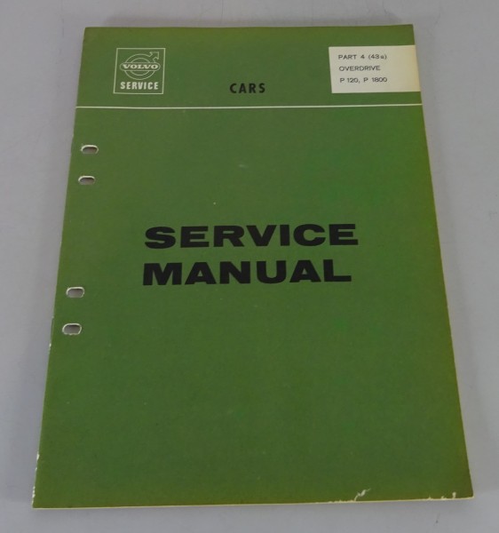 Workshop Manual / Service Manual Volvo Amazon P120 + P1800 Overdrive 05/1965