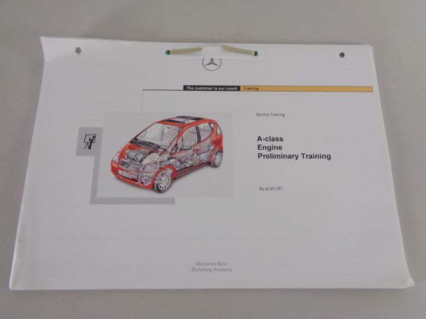 Service Training Mercedes A-Class W168 Engine M 166 Preliminary Training 07/1997