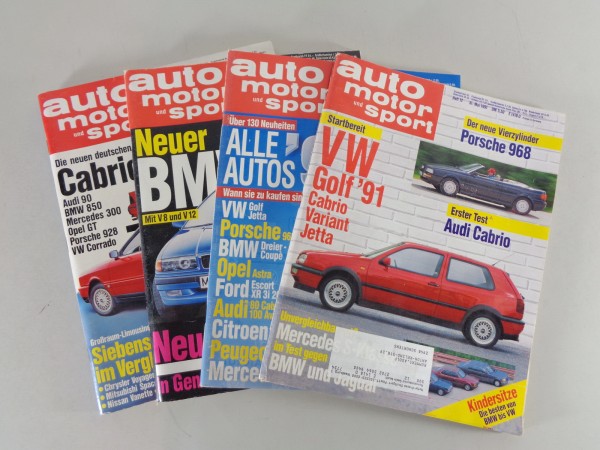 Testberichte / Magazine über den Audo Cabrio / Cabriolet Typ 89 von 1989 - 1991