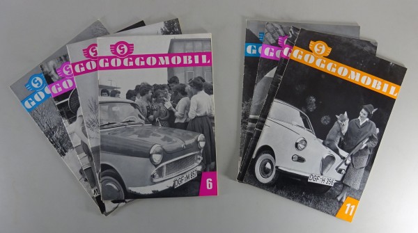 Magazin Konvolut Glas Goggomobil 8 Magazine Stand 1958/1959