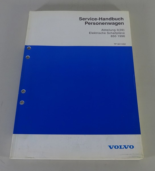 Werkstatthandbuch Elektrik / Elektrische Schaltpläne Volvo 850 Baujahr 1996