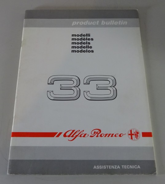 Product Bulletin / Einführungsschrift Alfa Romeo 33 Typ 908 Stand 05/1988