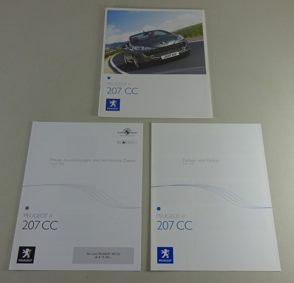Prospekt mit Preisliste Peugeot 207 Coupé & Cabriolet Stand 03/2007