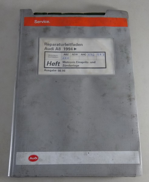 Werkstatthandbuch Audi A8 D2 8 Zylinder Motronic Einspritz-/ Zündanlage ab 1994