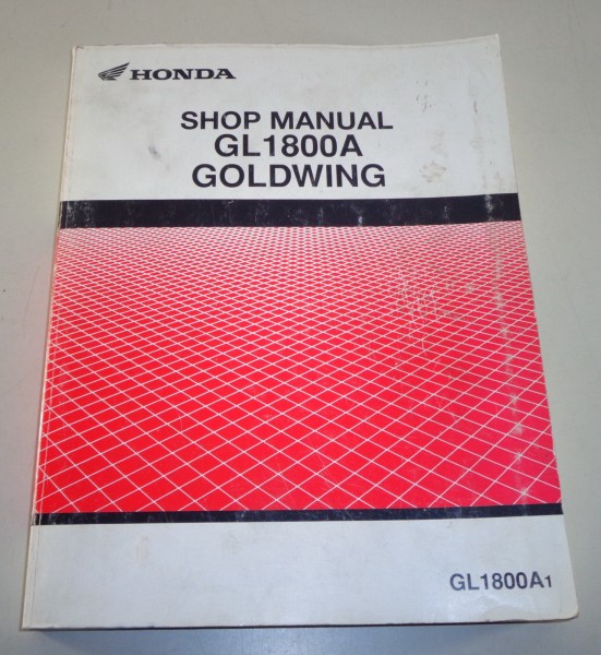 Workshop Manual Honda GL 1800 A Goldwing from 2001