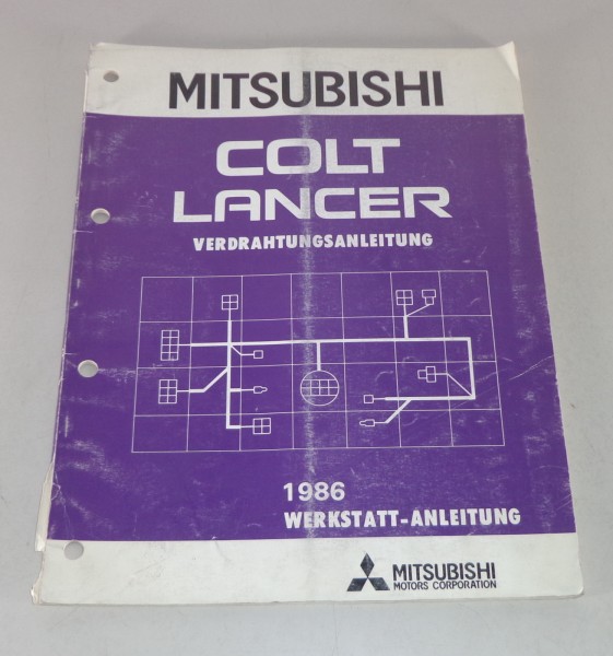 Werkstatthandbuch Mitsubishi Colt / Lancer Elektrik Schaltpläne Baujahr 1986