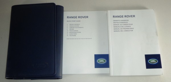 Bordmappe + Handbuch | Owner's manual + wallet Range Rover Stand 2013