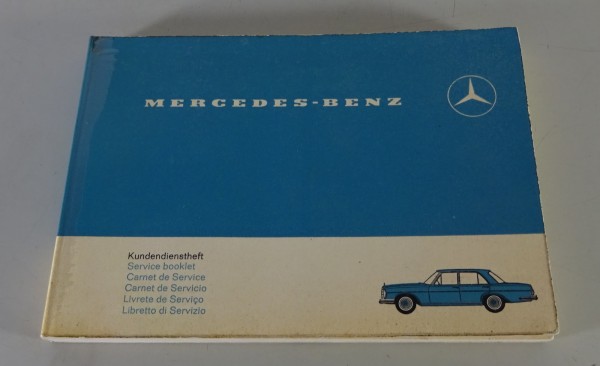 Scheckheft Mercedes-Benz Pagode R113 280 SL W114 + 115 W108 W109 W111 Stand 1967