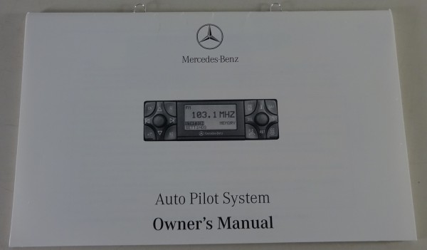 Betriebsanleitung Mercedes Benz Auto Pilot System für S-Klasse Typ W140 von 1981