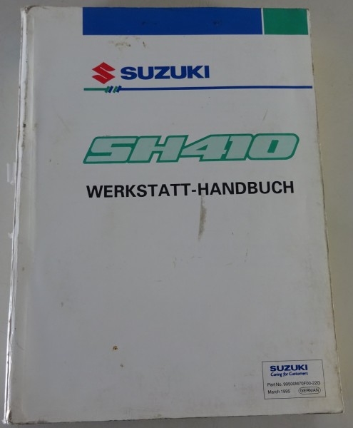 Werkstatthandbuch / Reparaturanleitung Suzuki Alto SH 410 Stand 03/1995