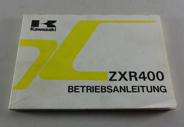 Betriebsanleitung / Handbuch Kawasaki ZXR 400 Typ ZX 400 -L2 Stand 11/1991