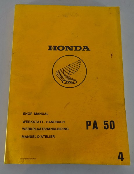 Werkstatthandbuch / Workshop Manual Honda Roller PA 50 Stand 1982