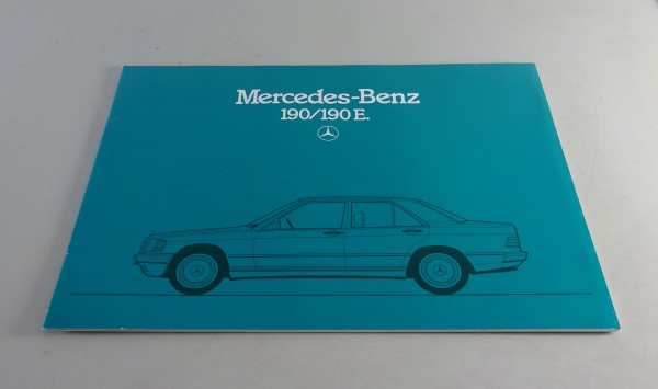 Prospekt / Broschüre Mercedes-Benz W201 190 / 190 E | 90 PS Stand 12/1983