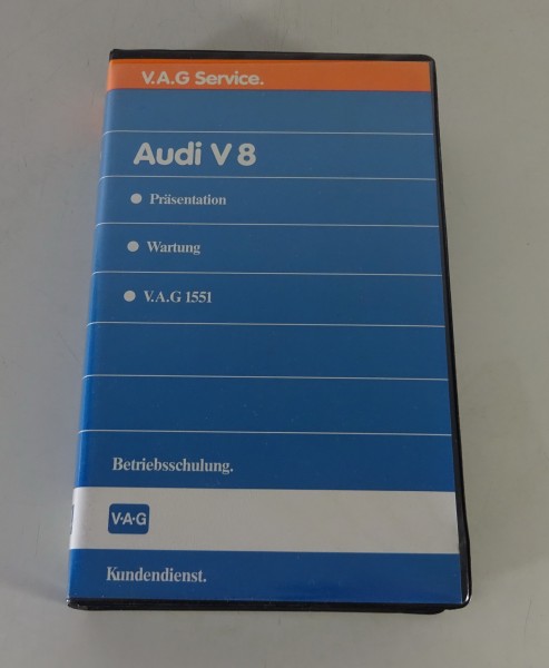 VHS Video Audi V8 Typ D11/4C Betriebsschulung Stand 12/1988
