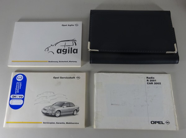 Bordmappe mit Betriebsanleitung / Handbuch Opel Agila A Stand 06/2000