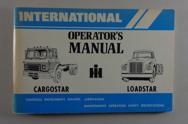 Owner's Manual IH International Harvester Cargostar + Loadster von 1978