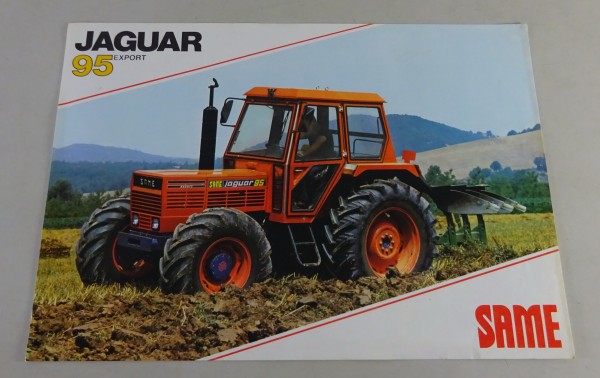 Prospektblatt / Datenblatt Same Jaguar 95 Export Schlepper Stand 06/1980