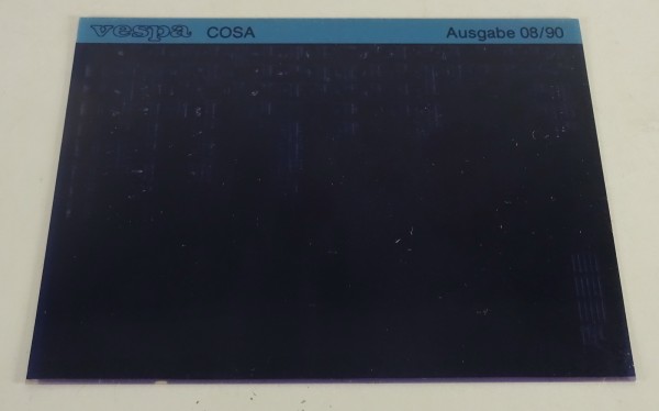 Microfich Ersatzteilkatalog Vespa Cosa Stand 08/1990
