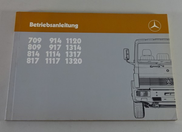Betriebsanleitung Mercedes 709, 809, 814, 914 etc. Leichte Klasse Stand 10/1986