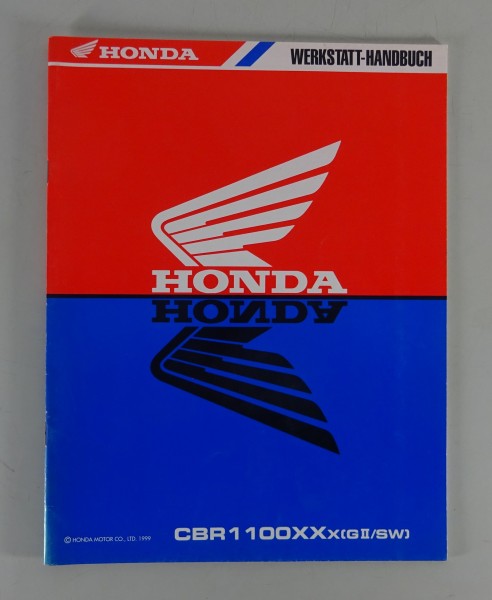 Werkstatthandbuch Ergänzung Honda CBR 1100 XX Stand 12/1999