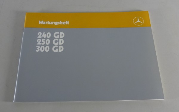 Scheckheft blanko Mercedes-Benz G-Klasse 240 / 250 / 300 GD BLANKO NOS von 1987