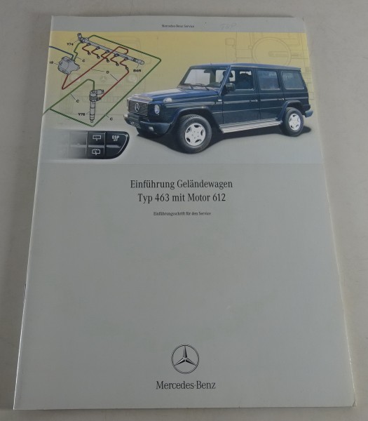 Einführungsschrift Mercedes G-Klasse G 270 CDI W 463 mit OM 612 Stand 11/2001