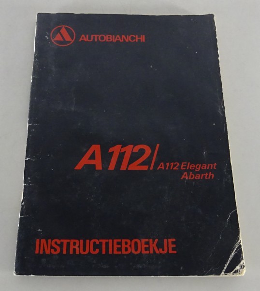 Instructieboekje / Handleiding Autobianchi A112 + Elegeant Abarth Stand 05/1978
