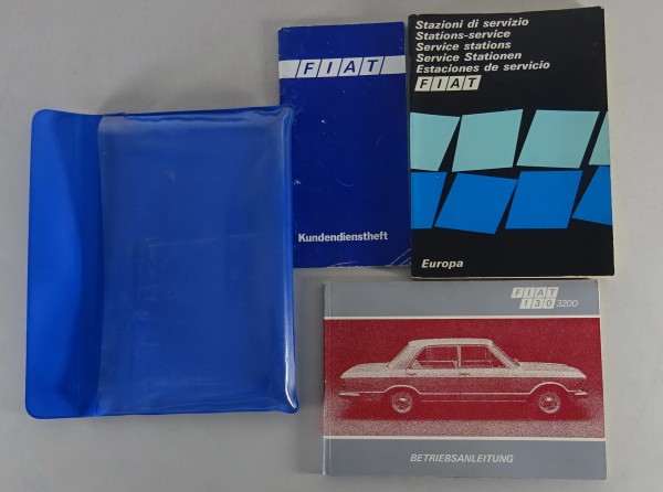 Bordmappe + Betriebsanleitung Fiat 130 3200 von 12/1971