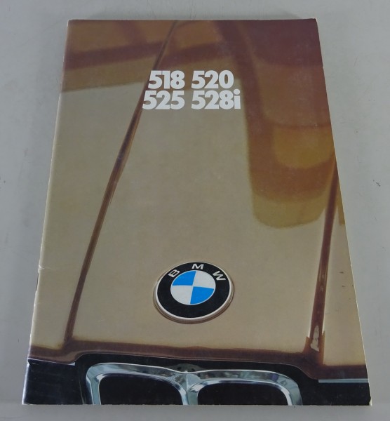 Prospekt / Broschüre BMW 5er E12 518 / 520 / 525 / 528i Stand 01/1981