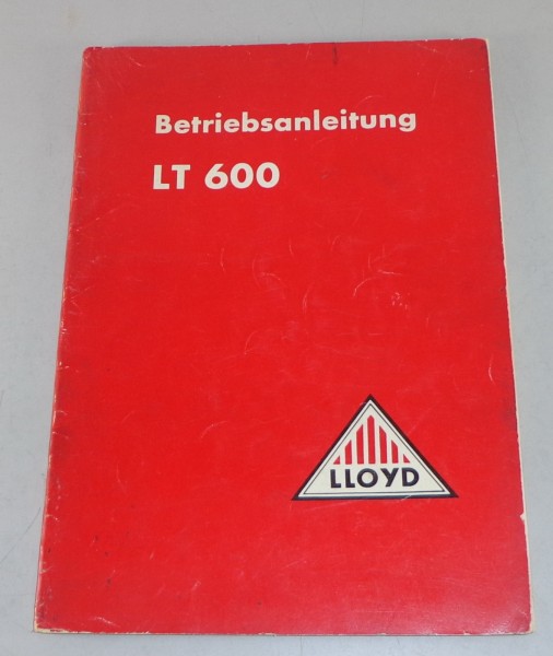 Betriebsanleitung Lloyd LT 600