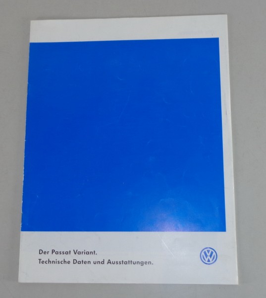 Prospekt VW Passat Variant B4 Stand 06/1997