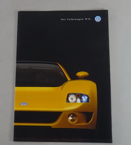 Prospekt / Broschüre VW W12 Coupe - Konzeptauto