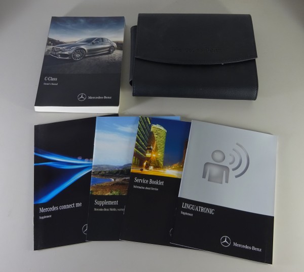 Owner's Manual + Wallet Mercedes Benz C-Class W205 C160 C180 C200... from 2015
