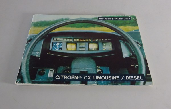 Betriebsanleitung / Handbuch Citroen CX Limousine/Diesel Stand 01/1977