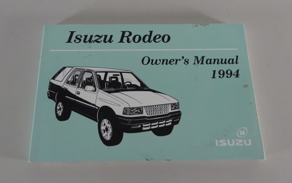 Owner's Manual / Handbook Isuzu Rodeo from 1994